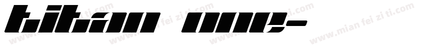 Titan One字体转换